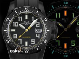 BALL WATCH 波爾錶 Engineer Hydrocarbon Black 工程師碳氫系列 漆黑太空長官 DM2176A-P1CAJ-BK <font color=#FFD700>傳奇攀岩者 Alex Honnold 聯名</font> 黑色DLC處裡鈦金屬 陶瓷錶圈 <font color=#FF0000>35支自體發光微型氣燈 2020年保台灣公司貨</font> 潛水錶 自動上鍊 42mm