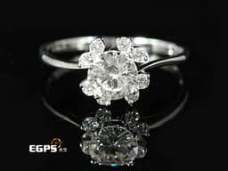 白K金材質 鑽石戒指 圓形鑽 主石重0.68CT 天然真鑽 寵愛一生 真鑽 鑽戒