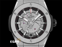 HUBLOT 宇舶 INTEGRATED 一體式TIME ONLY 鈦金腕錶 鈦金屬 456.NX.0170.NX <font color="#FF0000">鏤空面盤 2023年保單</font> 自動上鍊 40mm