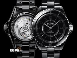 CHANEL 香奈兒 J12 Phantom 幻影系列 H6185 <font color="#0582f5">黑色高科技精密陶瓷材質</font>&nbsp;<font color="#FF0000">2026年保卡 僅試戴極新品</font>&nbsp;自動上鍊 38mm