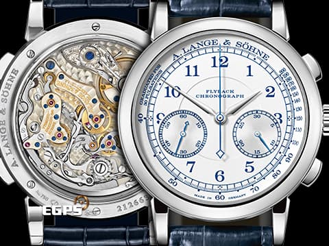 A.LANGE &amp; SOHNE 朗格 1815系列 414.026 18K白金材質 計時功能 實心銀打造的銀白色面盤&nbsp;2021年保單 朗格專賣店限定款 新錶訂價：1,927,800元&nbsp;手動上鍊 39.5mm