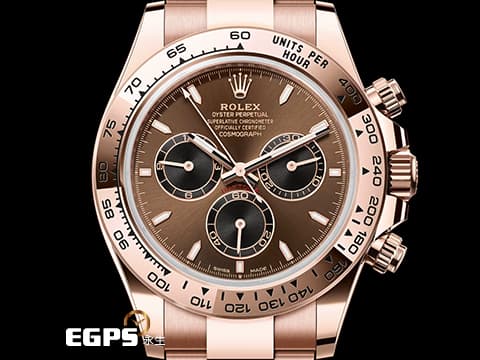 ROLEX 勞力士 Cosmograph Daytona 宇宙計時型 迪通拿 126505&nbsp;最新款&nbsp;巧克力色熊貓面盤&nbsp;計時碼表 永恆玫瑰金&nbsp;新款4131機芯 2025年保卡&nbsp;賽車錶 自動上鍊 40mm