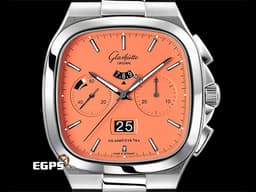 GLASHUTTE ORIGINAL 格拉蘇蒂 70年代 Seventies Chronograph Panorama Date <font color="#f9a166">橘色面盤 限量100支</font>  1-37-02-11-02 德國錶 <font color="#ff0000">台灣公司貨</font>&nbsp;<font color="#FF0000">2022年保單 另附原廠不鏽鋼鏈帶</font>&nbsp;自動上鍊 40mm