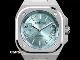 Bell &amp; Ross 柏萊士 Urban系列 BR-X5 ICE BLUE STEEL&nbsp;<font color="#70cce1">冰藍色面盤 動力儲存顯示</font>&nbsp;不鏽鋼材質&nbsp;<font color="#FF0000">2025年保卡</font>&nbsp;自動上鍊 41mm