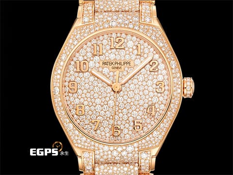 PATEK PHILIPPE  百達翡麗 PP Twenty~4 7300/1450R-001 18K玫瑰金材質 滿天星鑽石面盤 原鑲鑲嵌3,238顆鑽石（共約17.21克拉）2021年保單 僅試戴收藏 一手錶未整理 新錶訂價：14,043,000元&nbsp;自動上鏈 36mm