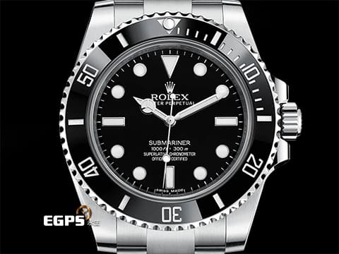 ROLEX 勞力士 Submariner 潛航者 114060 黑色陶瓷錶圈&nbsp;經典 無日曆 黑水鬼 潛水錶 自動上鍊 40mm