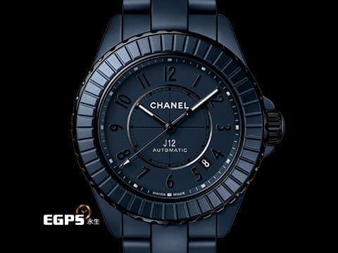 CHANEL 香奈兒 J12 Caliber 12.1系列 H9632&nbsp;2025年最新款 霧面藍色高抗磨陶瓷材質 霧面藍色清漆錶盤 2025年保卡&nbsp;自動上鍊 38mm