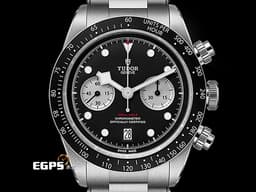 TUDOR 帝舵 Heritage Black Bay Chrono 79360 碧灣 M79360N-0001 計時碼錶 <font color="#05f0f0">熱門搶手黑熊貓面盤</font>&nbsp;<font color="#FF0000">2025年保單 快速調節「T-fit」折疊扣</font> 自動上鍊 41mm