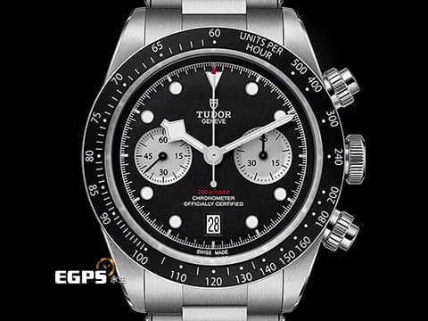 TUDOR 帝舵 Heritage Black Bay Chrono 79360 碧灣 M79360N-0001 計時碼錶 熱門搶手黑熊貓面盤&nbsp;2025年保單 快速調節「T-fit」折疊扣 自動上鍊 41mm
