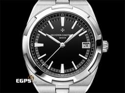 Vacheron Constantin 江詩丹頓 VC錶 Oversea 縱橫四海 4500V/110A-B483 黑色面盤 不鏽鋼<font color="#FF0000">&nbsp;易拆卸替換錶帶裝置 另附皮革錶帶和橡膠錶帶 2022年保單 </font>自動上鍊 41mm
