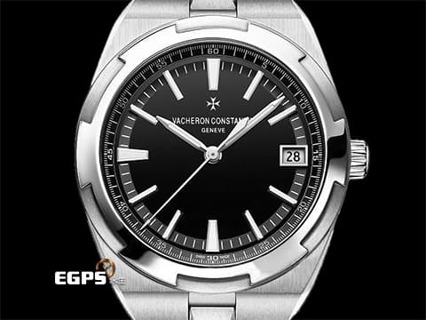 Vacheron Constantin 江詩丹頓 VC錶 Oversea 縱橫四海 4500V/110A-B483 黑色面盤 不鏽鋼&nbsp;易拆卸替換錶帶裝置 另附皮革錶帶和橡膠錶帶 2022年保單 自動上鍊 41mm