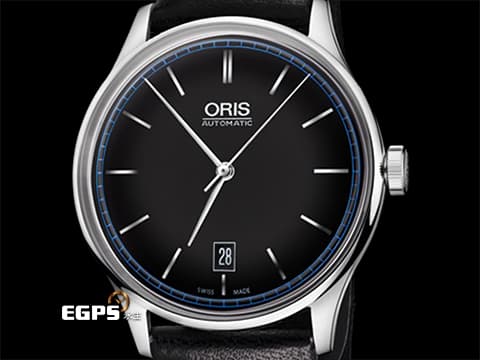 ORIS 豪利時 John Coltrane 爵士限量錶 7681 深藍色面盤&nbsp;0173376814084 不鏽鋼 大三針 藍寶石金魚缸風防&nbsp;限量1000只&nbsp;2025年保卡&nbsp;自動上鍊 38mm