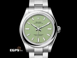 ROLEX 勞力士 Oyster Perpetual 31 經典 蠔式恆動型 277200 <font color="#ccffd6">2025年最新款 開心果綠色噴漆面盤</font>&nbsp;OP31 不鏽鋼 <font color="#FF0000">2025年保卡 保有大部分原廠膠膜</font>&nbsp;自動上鍊 31mm