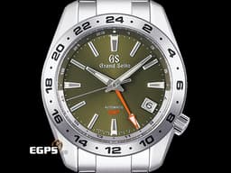 GRAND SEIKO 特級精工 Sport Collection GMT SBGM247G 不鏽鋼材質&nbsp;<font color="#ccfd44">綠色面盤</font><font color="#FF0000"> 2025年 台灣公司貨 </font> 自動上鍊 40mm