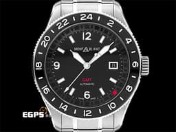 MONTBLANC 萬寶龍 1858 GMT 系列 MB129615 <font color="#4169e1">首創無指針 GMT 二地時間</font> 不銹鋼 大三針&nbsp;<font color="#FF0000">2025年保單 </font> 自動上鍊 42mm