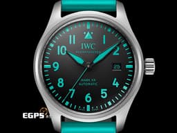 IWC 萬國錶 馬克二十飛行員系列<font color="#1daeed">&nbsp;</font><font color="#0bf9d1">Mercedes-AMG Petronas F1車隊 Mark XX特別版 馬石油綠色</font> IW328210 鈦金屬材質 5日動力儲存&nbsp;<font color="#FF0000">2026年保卡</font>&nbsp;自動上鍊 40mm