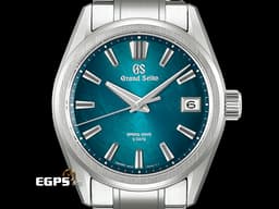 GRAND SEIKO 特級精工 GS 精工 Evolution 9系列 SLGA025G「阿寺溪藍」Spring Drive 五日鍊 動能顯示&nbsp;<font color="#21a9c4">錶盤設計源自「阿寺川」為靈感，被譽為擁有翡翠般清澈碧綠的長野縣阿寺溪谷，錶盤上的紋理隨著入光角度的不同而發生變化，細緻地展現了河水的自然流動</font>&nbsp;白鈦材質&nbsp;<font color="#FF0000">2024年台灣公司貨</font> 自動上鍊 40mm