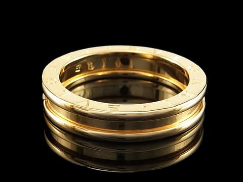 BVLGARI 寶格麗 B.ZERO1 玫瑰金 戒指 名牌戒 單環戒指 51號&nbsp; 約國際圍11號