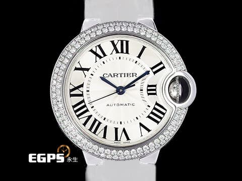 CARTIER 卡地亞 Ballon Bleu 藍氣球 精鑲鑽圈 W6920085 自動上鍊 機械錶 33mm