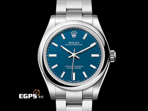 ROLEX 勞力士 Oyster Perpetual 31 經典 蠔式恆動型 277200 2025年最新款 莫蘭迪藍色噴漆面盤&nbsp;OP31 不鏽鋼 2025年保卡 &nbsp;自動上鍊 31mm