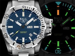 BALL WATCH 波爾錶 Engineer Hydrocarbon 工程師 DM2276A-S2CJ-BE&nbsp;<font color="#3377e6">藍色面盤</font>&nbsp;星期日期顯示 不鏽鋼&nbsp;<font color="#4ae89e">自體發光氚氣燈管指針、時標</font>&nbsp;專利鍘刀式護橋 潛水錶<font color="#FF0000"> 2024年台灣公司貨&nbsp;</font>自動上鍊 42mm