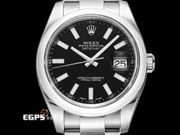 ROLEX 勞力士 Datejust 41 蠔式日誌型 126300 <font color="#3e3c3c">已停產稀少黑色面盤&nbsp;</font>經典 DJ41 不鏽鋼&nbsp;<font color="#FF0000">2019年保單 蠔式（Oyster）三節錶帶</font> 自動上鍊 41mm