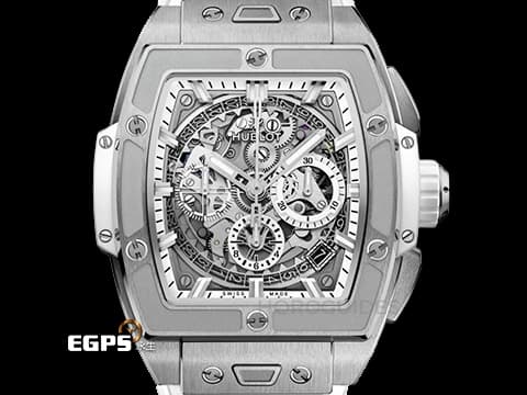 Hublot宇舶 SPIRIT OF BIG BANG 大爆炸 642.NE.2010.RW&nbsp;極致輕薄鈦金屬材質 鏤空面盤 鏤空日期窗數字環 全鈦金屬噴砂錶圈&nbsp;2026年電子保單&nbsp;自動上鍊 42mm