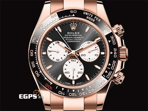 ROLEX 勞力士 Cosmograph Daytona 宇宙計時型 迪通拿 126525 18K永恆玫瑰金 Lemans 利曼100週年 黑色陶瓷視距儀刻度錶框搭配紅色「100」字樣&nbsp;2026年保卡 透明錶背&nbsp;賽車錶 自動上鍊 40mm