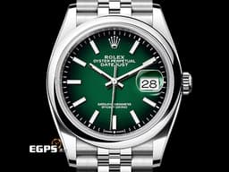 ROLEX 勞力士 Datejust 36 蠔式日誌型 126200&nbsp;<font color="#058703">最新款Green Ombre漸層綠色面盤 </font>經典 DJ36 不鏽鋼材質&nbsp;<font color="#ff0000">2026年保卡 紀念型（Jubilee）五銖錶帶</font>&nbsp;自動上鍊 36mm