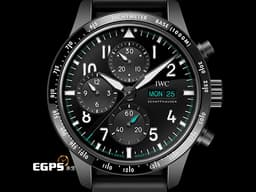 IWC 萬國 Pilot`s Chronograph 41 飛行員 Mercedes-AMG PETRONAS F1 馬石油 IW388108 <font color="#05f0f0">馬石特別版</font>&nbsp;<font color="#05f0f0">星期&amp;日期顯示窗 鈦金屬材質</font>&nbsp;<font color="#ff0000">2026年保卡 最新EasX-CHANGE錶帶更換系統</font> 飛行錶 自動上鍊 41mm
