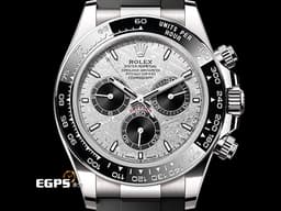 ROLEX 勞力士 Cosmograph Daytona 宇宙計時型 迪通拿 126519LN&nbsp;<font color="#7fdfe1">Meteorite 隕石面盤</font>&nbsp;計時碼表 <font color="#d0fbf4">18K白金材質</font>&nbsp;陶瓷外圈&nbsp;<font color="#FF0000">2026年保卡 </font>賽車錶 自動上鍊 40mm