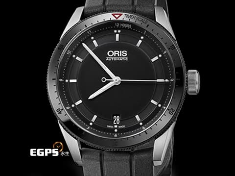 ORIS 豪利時 Artix GT Date 系列 7671&nbsp;黑色陶瓷錶圈&nbsp;0173376714434 中型 不鏽鋼 大三針 賽車錶&nbsp;2025年保卡&nbsp;自動上鍊 37mm