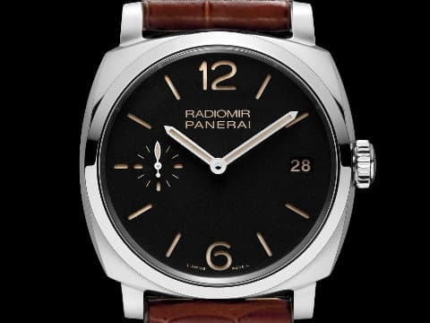 PANERAI 沛納海 Radiomir 1940 三日鍊 PAM514 菸草面 PAM00514 三明治面盤 2018年保單 手上鍊 47mm