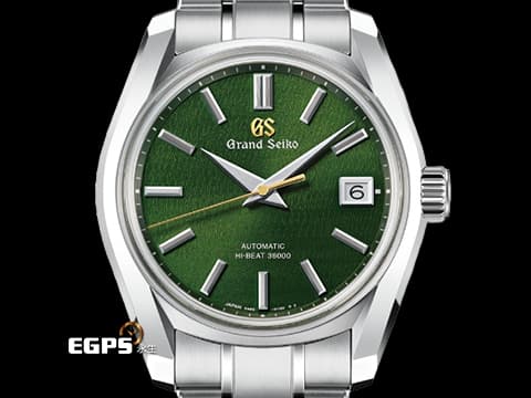 GRAND SEIKO 特級精工 GS精工 Heritage Collection 系列 SBGH351 不鏽鋼材質 立夏「Rikka」深綠色紋理面盤描繪初夏時節 草原被清爽微風吹拂的景象&nbsp;2026年保卡&nbsp;自動上鍊 40mm