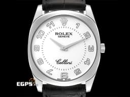 ROLEX 勞力士 4233 Cellini 徹里尼 <font color="#05f0f0">18K白金材質 白色面盤 阿拉伯數字時標</font> 手動上鏈&nbsp;33mm