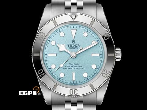 TUDOR 帝舵 Black Bay 54 碧灣 Fifty-Four 79000 M79000-0001 2025年最新款「湖水藍」沙質面盤&nbsp;鏡面磨光效果的無分鐘刻度錶圈&nbsp;2025年保卡 最新「T-fit」快調錶扣 潛水錶 自動上鏈 37mm