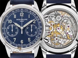 Patek philippe 百達翡麗 PP錶 Complications 複雜功能時計 Central chronograph 計時碼錶 5172G-001&nbsp;<font color="#086ab4">藍色面盤</font><font color="#70cce1"> </font>18K白金材質<font color="#70cce1">&nbsp;</font><font color="#FF0000">2023年保單 </font> 手上鍊 41mm