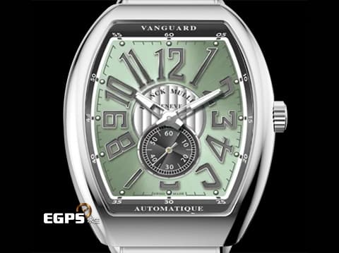 Franck Muller 法蘭穆勒 FM Vanguard V41 S S6 不鏽鋼材質 V41 薄荷綠色面盤&nbsp;&nbsp;2026年保卡&nbsp;自動上鏈 41x49.95mm