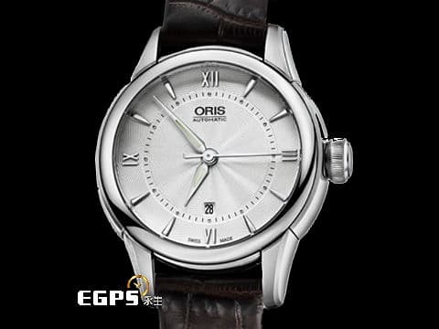 ORIS 豪利時 Artelier 日期錶 01 561 7687 4071-07 5 14 70FC 銀色面盤 不鏽鋼&nbsp;2025年保卡 自動上鍊 31mm