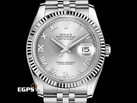ROLEX 勞力士 DATEJUST 116234 蠔式 經典 不鏽鋼材質 銀色面盤 立體羅馬數字時標 台灣公司貨 錶友未使用蒐藏品 自動上鏈&nbsp;36mm