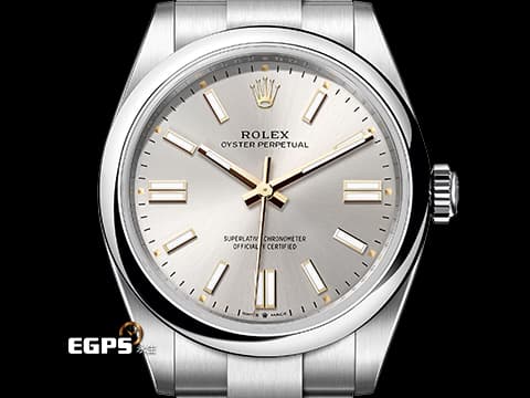 ROLEX 勞力士 Oyster Perpetual 41 蠔式恆動型 134300 銀色太陽紋放射面盤 經典 OP41 不鏽鋼材質 2025年新款 (134300 )2025年保卡&nbsp;自動上鍊 41mm