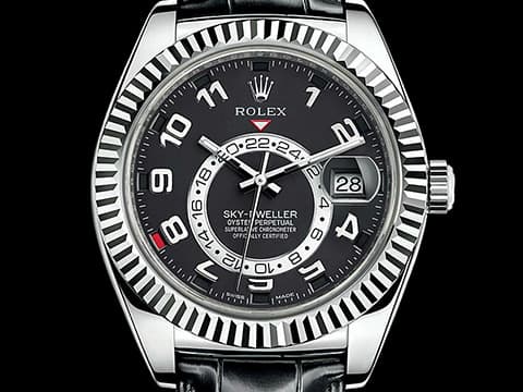 ROLEX 勞力士 Sky-Dweller 326139 蠔式 天行者 沙羅裝置 年曆錶 兩地時區 18K白金材質 自動上鍊 42mm
