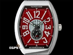 Franck Muller 法蘭穆勒 FM錶 Vanguard系列 Slim Vintage V41 <font color="#bb0c0c">酒紅色面盤</font>&nbsp;V41SS6AT 酒桶型 小秒針 不鏽鋼 <font color="#ff0000">最新款 2025年保單</font> 自動上鍊 41mm
