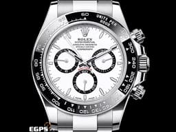 ROLEX 勞力士 Cosmograph Daytona 宇宙計時型 迪通拿 126500LN 計時碼表 白熊貓 白色面盤搭配黑色計時圈 126500 LN 不鏽鋼 陶瓷錶圈 <font color="#ff0000">最新4131機芯 2025年保單</font> 自動上鍊 40mm