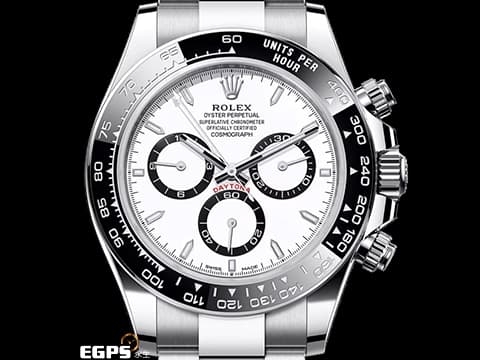 ROLEX 勞力士 Cosmograph Daytona 宇宙計時型 迪通拿 126500LN 計時碼表 白熊貓 白色面盤搭配黑色計時圈 126500 LN 不鏽鋼 陶瓷錶圈 最新4131機芯 2025年保單 自動上鍊 40mm