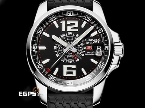 CHOPARD 蕭邦 Mille Miglia GT XL GMT&nbsp;兩地時間 168514-3001 不鏽鋼 賽車錶&nbsp;2025年保單&nbsp;自動上鍊 44mm
