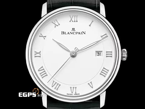 BLANCPAIN 寶珀 Villeret 系列 Ultraplate 超薄腕錶 6651 1127 55B 經典 大三針 不鏽鋼材質 100小時動能儲存&nbsp;2024年保單&nbsp;自動上鍊 40mm