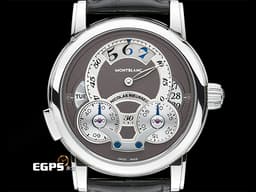 Montblanc 萬寶龍 Star Nicolas Rieussec 108790 尼可拉斯 不銹鋼材質&nbsp;<font color="#05f0f0"><span style="font-size: 13.3333px;">銀色巴黎釘飾紋路面盤 小時顯示盤</span>&nbsp;單把計時</font>&nbsp;<font color="#ff0000">2025年保卡</font> 自動上鏈 43mm