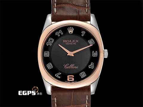 ROLEX 勞力士 Cellini Danaos 6229/9BIC 18K白金&amp;玫瑰金材質&nbsp;極稀有 2022年新式保卡&nbsp;石英機芯 24mm