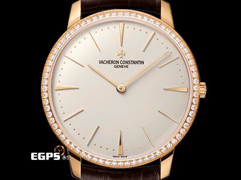 Vacheron Constantin 江詩丹頓 VC錶 Patrimony 40 傳承系列 81180/000R-9159 經典 玫瑰金 精鑲鑽石外圈&nbsp;6.79mm 超薄機芯&nbsp;手上鏈 40mm
